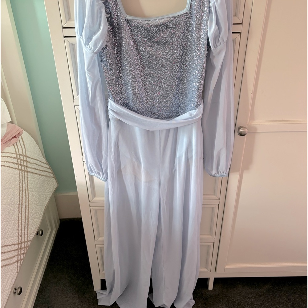 Worm once Weissman light blue pant suite LA